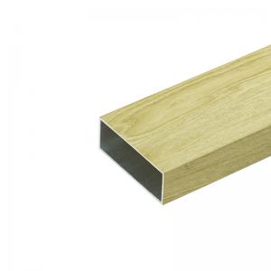 อลูมิเนียมกล่อง ขนาด 3/4″ X 2″ นิ้ว ยาว 6 เมตร สีไลท์โอ๊ค