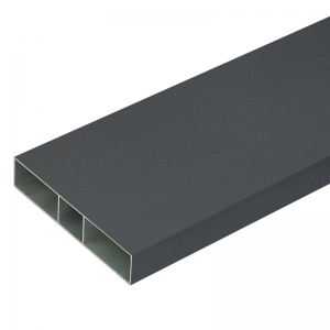 อลูมิเนียมกล่อง ขนาด 3/4″ X 4″  ยาว 6 เมตร สีเทาซาฮาร่า