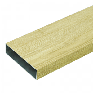 อลูมิเนียมกล่อง ขนาด 3/4″ X 4″ นิ้ว ยาว 6 เมตร สีไลท์โอ๊ค