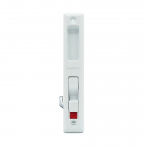 มือจับบานเลื่อน HUSZA SE340 ตัวล็อค สีขาวนม